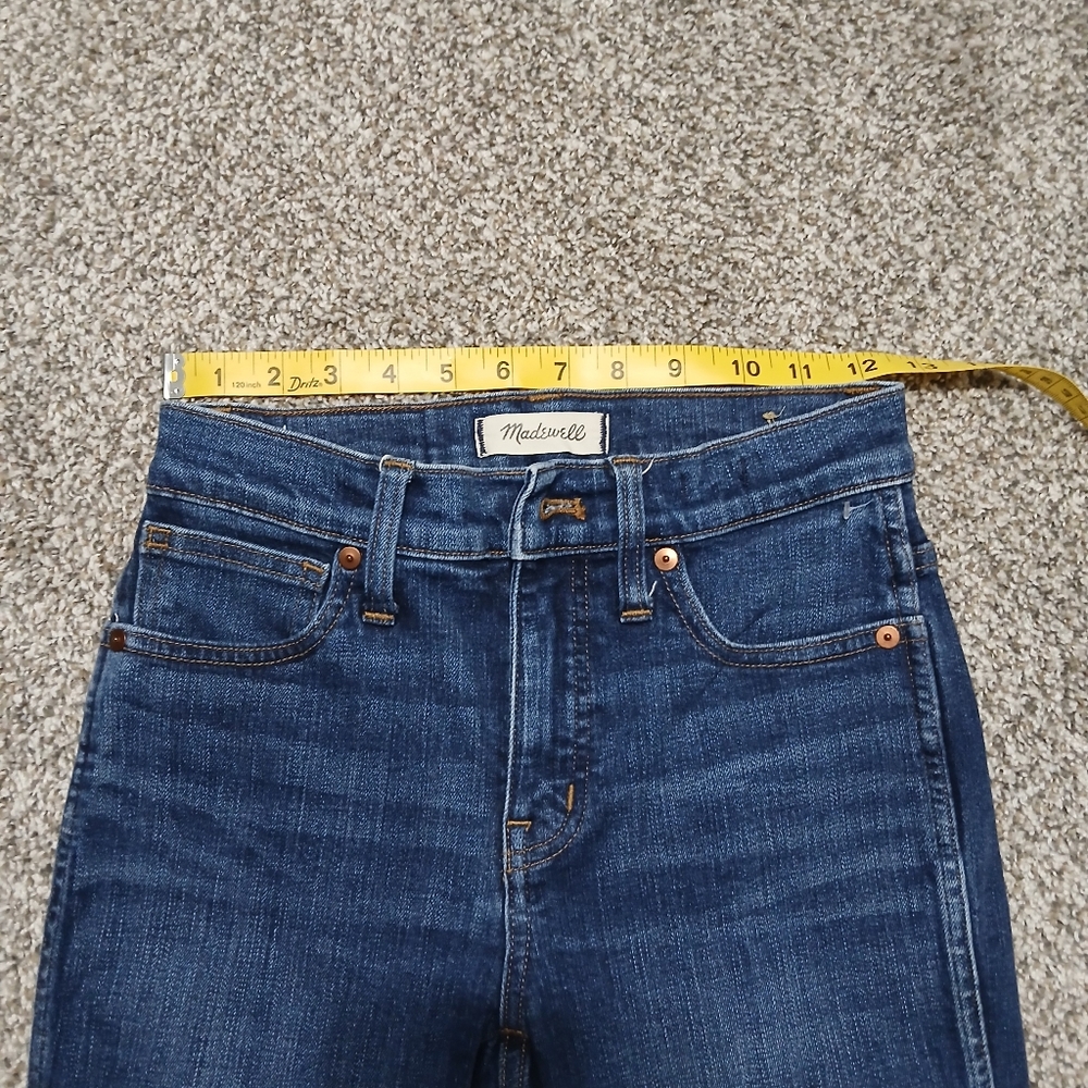 Madewell Classic Blue Women's Jeans‎ Slim Straight - Picture 8 of 11